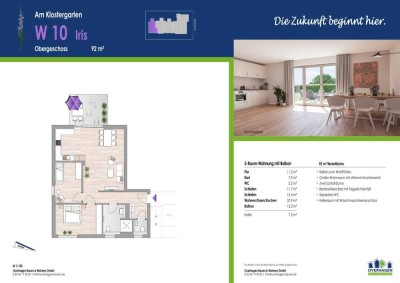 Obergeschosswohnung mit Balkon (ETW Nr. 10)