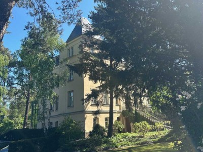 Fully furnished 4 rooms flat + terrace in a beautiful villa near the train station Klotzsche