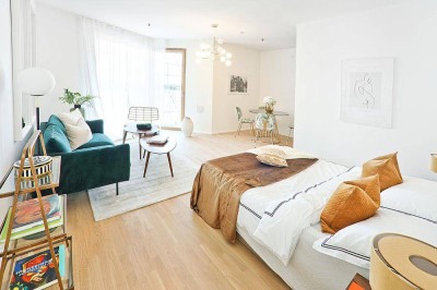 AB JÄNNER: Provisionsfreie Wohnung mit moderner Einbauküche, Fußbodenheizung &amp; -kühlung &amp; Balkon