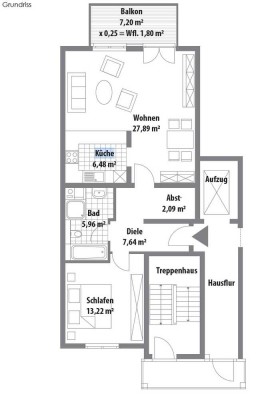 Stilvolle, gepflegte 2-Zimmer-Erdgeschosswohnung mit Balkon in Solingen