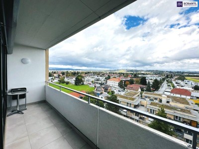 Ab in den 9. Stock - Traumhaftes 3-Zimmer-Penthouse mit unglaublichem Fernblick -Sonnenloggia und Stellplatz inkludiert - Jetzt zugreifen!!