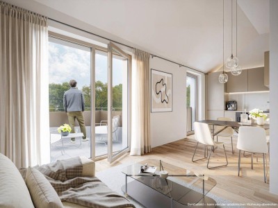 Jetzt Baustartaktion nutzen! LAVITA - 3 Zimmer Dachgeschosswohnung mit Deckenkühlung in Langenzersdorf