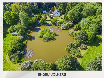 Mediterranes Landhaus mit Natursee – Ruhe, Stil und Natur pur