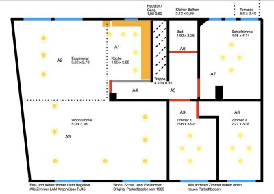 Charmante 4-Zimmer Wohnung mit Terrasse im 2. OG in Bamberg-Ost