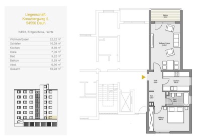 Daun: 2-Zimmer Wohnung im Erdgeschoss