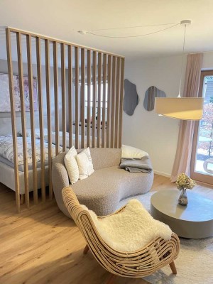 2-Zimmer-Wohnung vollmöbliert mit kleiner Terrasse