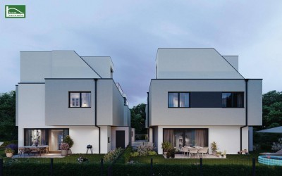Wohnen auf drei Ebenen – Freistehende Einfamilienhäuser mit Garten und Terrassen!