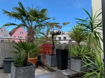 Schöne 2 Zimmer-Wohnung in Weingarten-Innenstadt, mit großer Dachterrasse