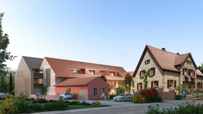 Moderne Wohnung im Neubau eines alten Hofguts