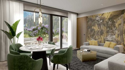 2-Zimmer-Terrassenwohnung-Neubau im Zentrum von Garmisch-Partenkirchen