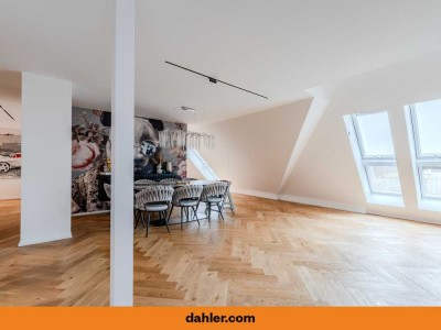 Spacious 4-room top-floor apartment in Potsdam West with a view of the Havel - high-quality finish -