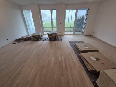 Gartenmaisonette mit Loggia und Garagenplatz