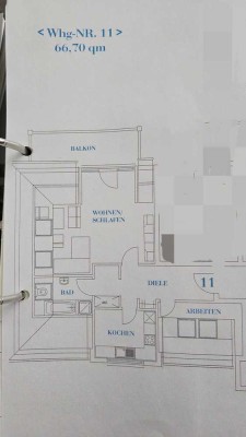 Wohnen auf Zeit - 12 bis 24 Monate möglich - attraktive 2,5 Zimmer teilmöbiliert