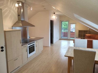 Möblierte, gehoben ausgestattete Dachgeschosswohnung, im Passivhaus auf 85m² Geschossfläche