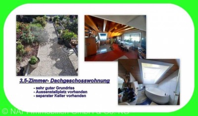 Kapitalanlage oder Selbstnutzung ~ 3,5-Zimmer-Dachgeschosswohnung in ruhiger Lage~
