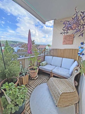 6669 - 3-Zimmerwohnung mit Tageslichtbad und Loggia mit Blick auf den Turmberg!
