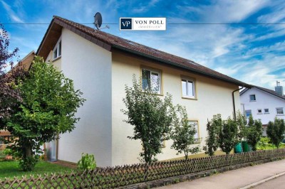 Zweifamilienhaus mit ausgebautem Dachgeschoss und Garten in ruhiger Lage!