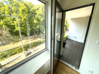 Exklusives 2-Zimmer-City-Living, kernsaniert 2025, 78 m², 2 Balkone, 2 Bäder, hochwertige EBK – Lage am Park/Düssel