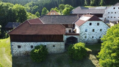 Zufahrt endet beim Hof - 5,1 Hektar arrondiert - zwischen Alberndorf und Neumarkt