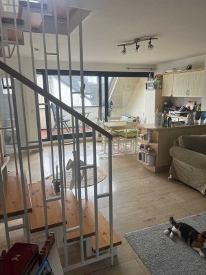 Maisonette-Wohnung mit Balkon in Düsseldorfer Altstadt