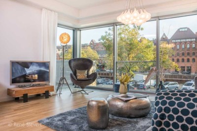 3-Zimmer-Apartment mit Blick auf die Speicherstadt