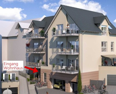 Neubau Dachgeschosswohnung mit fantastischen Fernblick über Rheinhessen