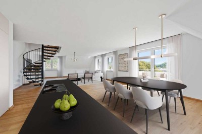 4,5-Zimmer Maisonette Neubauwohnung mit Weitblick