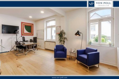Einzigartiger repräsentativer Stilaltbau in bester zentraler Geschäftslage mit vielen Stellplätzen