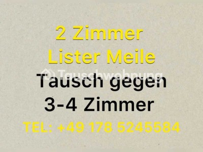 Tauschwohnung: 2 Zimmer Wohnung - direkt auf der Lister Meile