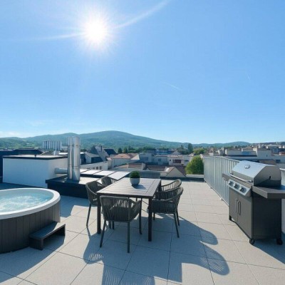 ÜBER DEN DÄCHERN PENZINGS - 360° Dachterrasse - ca. 85m² WFL - 3 Zimmer - ERSTBEZUG