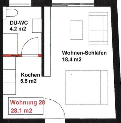 Frisch saniert & bezugsfertig: 1-Zi.-Apartment mit ebener Dusche & Rollläden (Whg28-408)