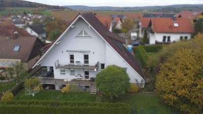 Souterrainwohnung mit Terrasse - Feldrandlage.