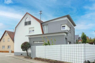 Tradition trifft Moderne: Freistehendes 2-Familienhaus in Graben-Neudorf zur flexiblen Nutzung.