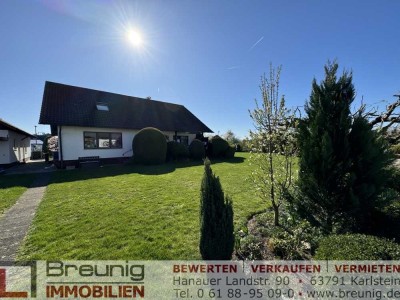 Großzügiges 1-2 Familienhaus mit Loggia, Terrasse, Lager, großem Garten & Garage in Mainnähe