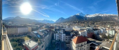 Möblierte 2-Zimmer-Wohnung im Herzen von Innsbruck mit Balkon &amp; Bergpanorama