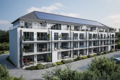 Moderne Erdgeschosswohnung mit Einbauküche und Terrasse