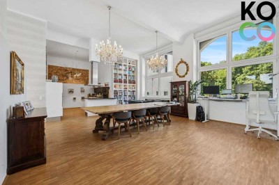 Exklusives Loft mit 4,20 m Deckenhöhe, großer Terrasse & Blick ins Grüne!