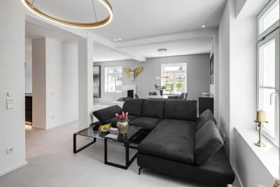 Luxuriöse, möblierte und voll ausgestattete 3,5-Zimmer-Wohnung mit Balkon in der Münchner Altstadt