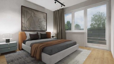 Renovierte Wohnung mit Balkon und Gartenmitnutzung