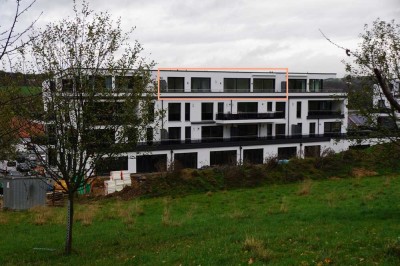 Neuwertige Penthouse-Wohnung mit zwei Zimmern sowie Terrasse und Einbauküche in Passau