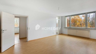 Eigentumswohnung mit Loggia und Aufzug: Ruhiger Grünblick nahe Rhein