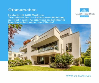 Exklusivität trifft Moderne: Garten-Maisonette-Wohnung in gehobener Nachbarschaft nahe Elbufer!