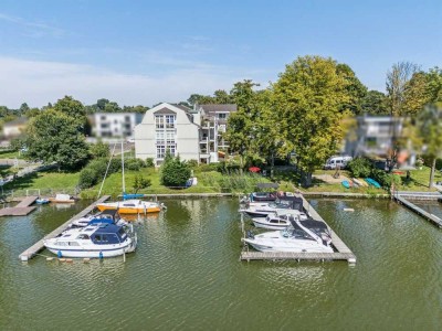 Am Wasser mit Bootsplatz u. Tiefgarage! Große, schöne 4 Zimmer-Wohnung