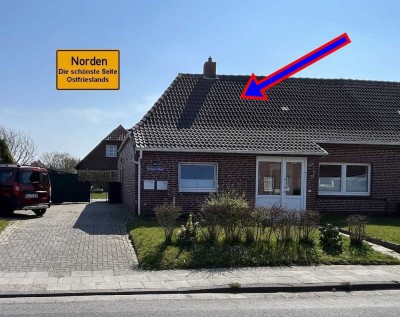 Ansprechende Maisonettewohnung mit gelungener Aufteilung am westlichen Stadtrand von Norden!