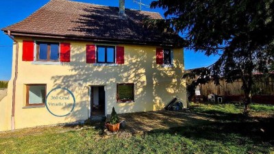 ruhig, in zweiter Baureihe, freistehend, 3 Geschosse mit Aussicht, entkerntes Bauernhaus zum Ausbau