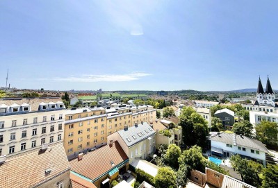 SOMMERAKTION - Fertigstellung Q3/2025 - Nur jetzt 1,5% Provision - Penthouse - 360°-Fernblick - ca. 180m² NFL - 5 Zimmer - 2 Balkone - ca. 65m² Dach-Terrasse - Klimaaktiv Gold Standard