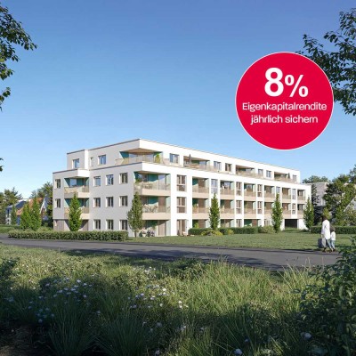 Horizont³ – Lichtdurchflutete 2-Zimmer-Eigentumswohnung mit idyllischem Garten