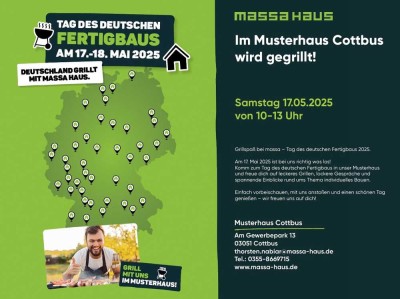 Tag der offen Tür bei Massahaus Cottbus am 17.05.2025 von 10-13Uhr