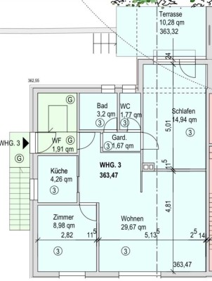 Geschmackvolle, vollständig renovierte 3-Raum-Wohnung in Weissach