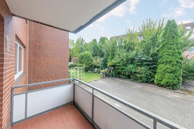 Helle 3-Zimmer-Wohnung im EG mit Balkon und Außenstellplatz